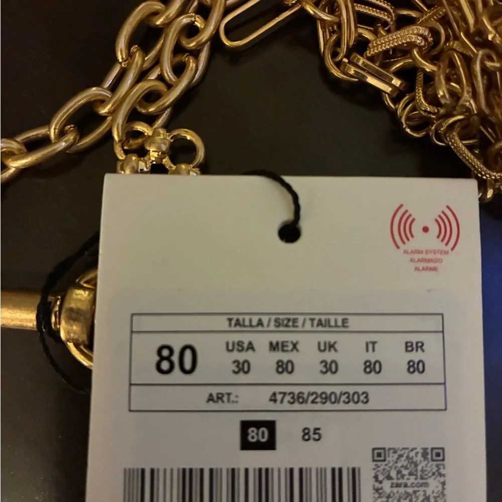 Zara Gold Chain Waist Belt